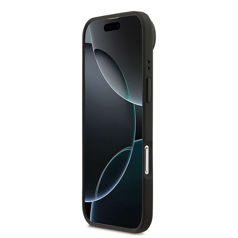 iPhone 17 Air Kılıf Lacoste Orijinal Lisanslı M-safe Şarj Özellikli Standlı PU Deri Karışık Monogram Desenli Kılıf