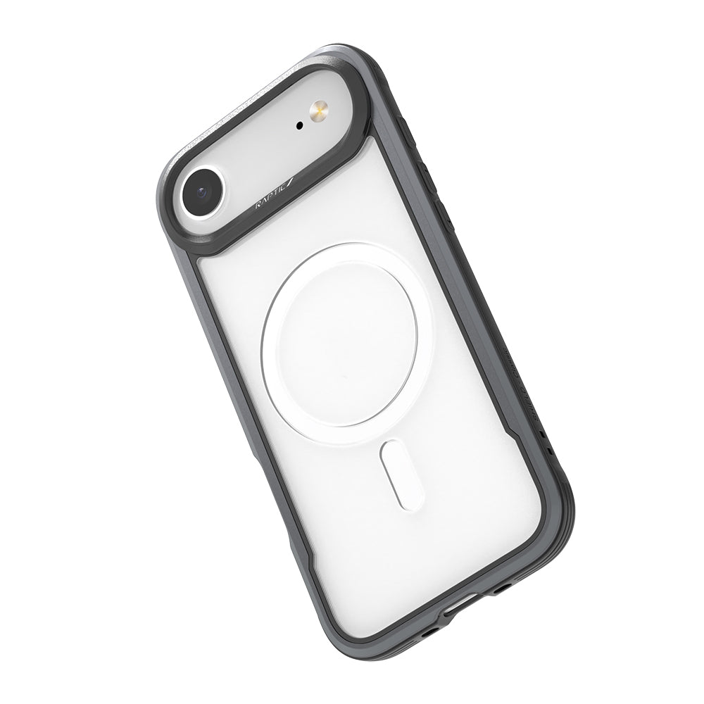 iPhone 17 Air Kılıf M-safe Şarj Özellikli Airbagli Raptic Shield Serisi Şeffaf Arka Yüzey Kılıf