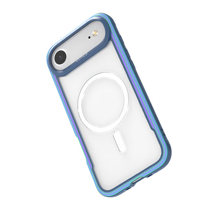 iPhone 17 Air Kılıf M-safe Şarj Özellikli Airbagli Raptic Shield Serisi Şeffaf Arka Yüzey Kılıf