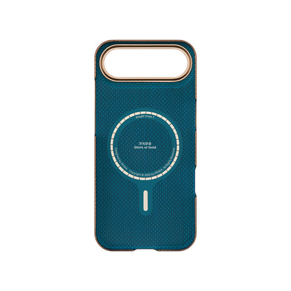 iPhone 17 Air Kılıf M-safe Şarj Özellikli Aramid Karbon Fiber Pitaka Glints of Gold Ultra Slim Serisi Kılıf