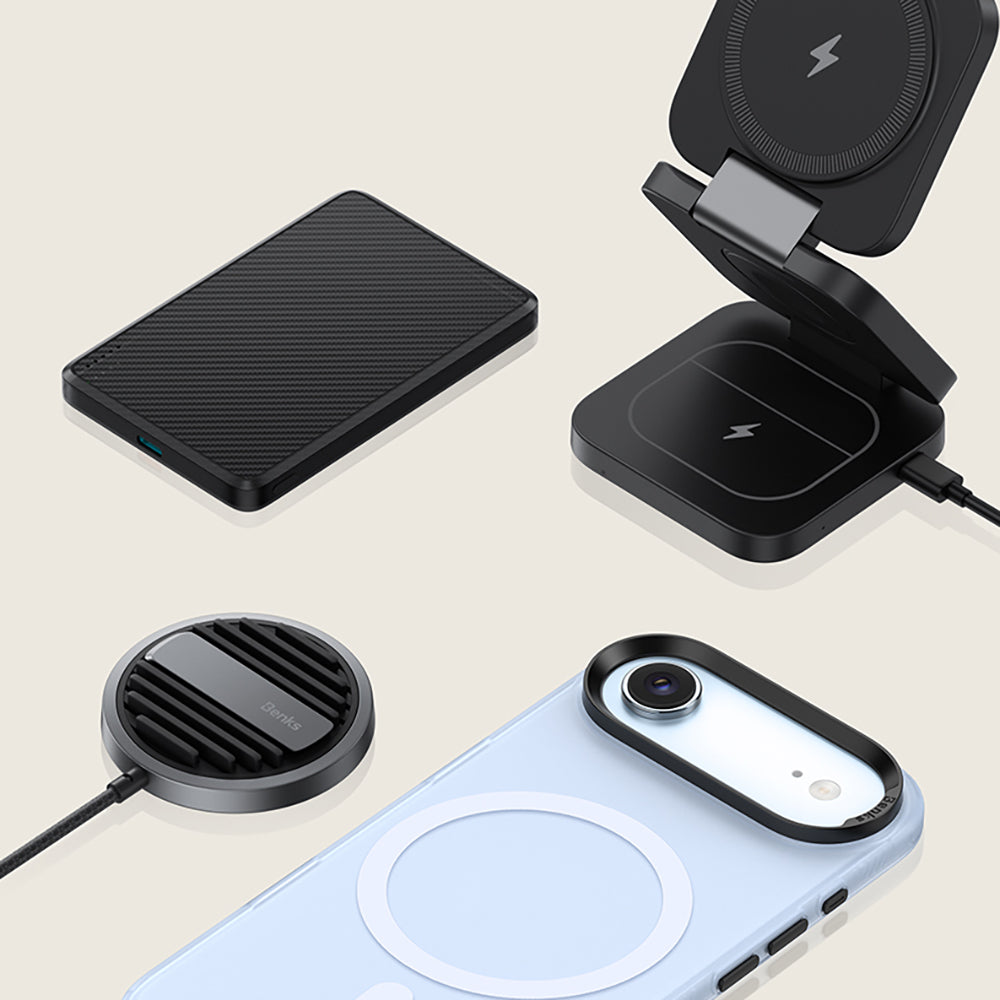 iPhone 17 Air Kılıf M-safe Şarj Özellikli Benks Lucid Armor Kılıf