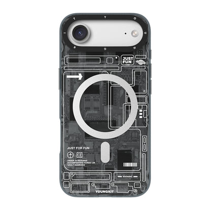 iPhone 17 Air Kılıf M-safe Şarj Özellikli Kamera Denetim Butonlu Youngkit Technology Serisi Kılıf