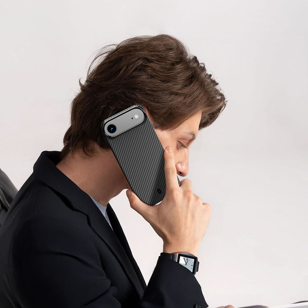 iPhone 17 Air Kılıf M-safe Şarj Özellikli Kamera Standlı Wiwu DCC-206 Aramid Air Kılıf