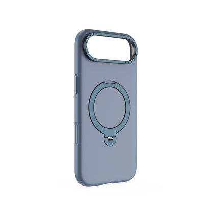 iPhone 17 Air Kılıf M-safe Şarj Özellikli Metal Standlı Sıvı Silikon Lenyes CK223 Kılıf