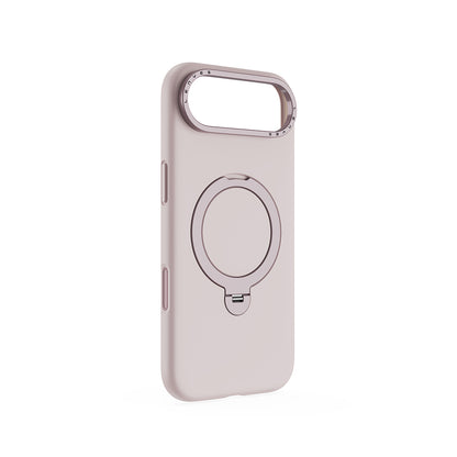 iPhone 17 Air Kılıf M-safe Şarj Özellikli Metal Standlı Sıvı Silikon Lenyes CK223 Kılıf