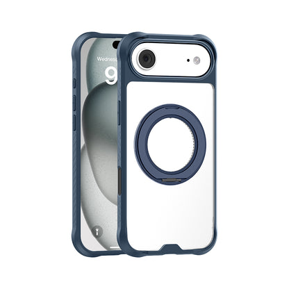 iPhone 17 Air Kılıf M-safe Şarj Özellikli Parmak Ring Standlı Airbag Tasarımlı Mutural Obsidian Serisi Kılıf