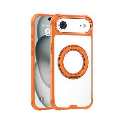 iPhone 17 Air Kılıf M-safe Şarj Özellikli Parmak Ring Standlı Airbag Tasarımlı Mutural Obsidian Serisi Kılıf