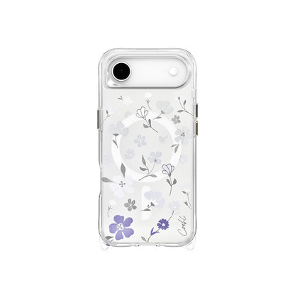 iPhone 17 Air Kılıf M-safe Şarj Özellikli Şeffaf Arka Yüzey Çiçekli Coehl Amara Kılıf