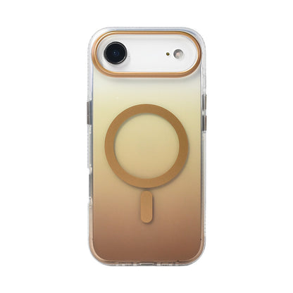 iPhone 17 Air Kılıf M-safe Şarj Özellikli Transparan Renk Geçişli Zore Toros Kılıf