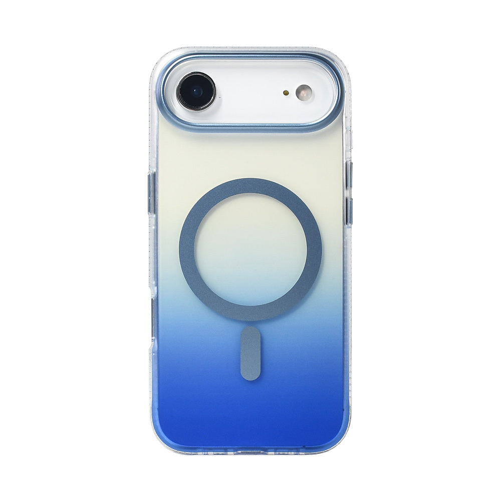 iPhone 17 Air Kılıf M-safe Şarj Özellikli Transparan Renk Geçişli Zore Toros Kılıf