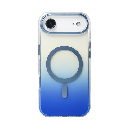 iPhone 17 Air Kılıf M-safe Şarj Özellikli Transparan Renk Geçişli Zore Toros Kılıf