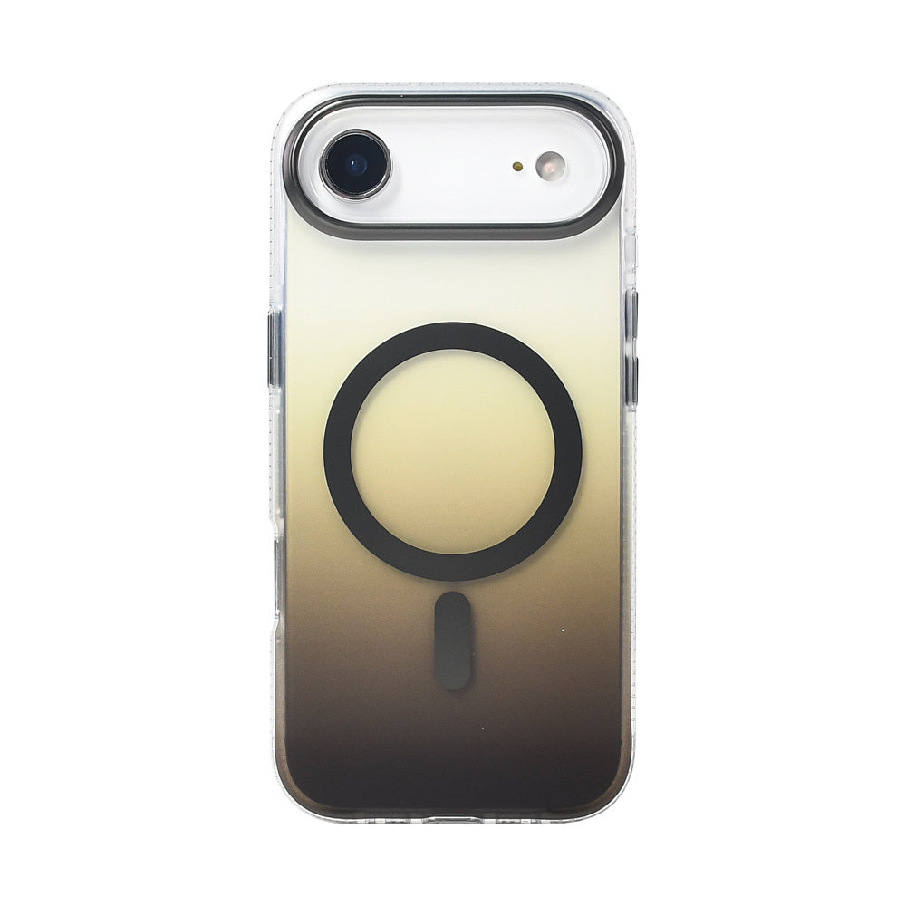 iPhone 17 Air Kılıf M-safe Şarj Özellikli Transparan Renk Geçişli Zore Toros Kılıf