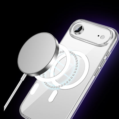 iPhone 17 Air Kılıf M-safe Şarj Özellikli Transparan Sert PC Wlons Pita Kılıf