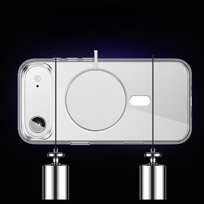 iPhone 17 Air Kılıf M-safe Şarj Özellikli Transparan Sert PC Wlons Pita Kılıf