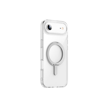 iPhone 17 Air Kılıf M-safe Şarj Özellikli Wiwu MCC-201 iShield Ultra Serisi Standlı Crystal Sert PC Kılıf