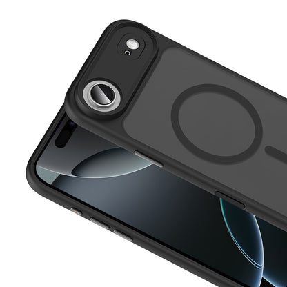 iPhone 17 Air Kılıf Mat Arka Yüzey Wireless Şarj Özellikli Zore Flet M-safe Kılıf