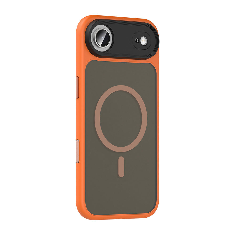 iPhone 17 Air Kılıf Mat Arka Yüzey Wireless Şarj Özellikli Zore Flet M-safe Kılıf