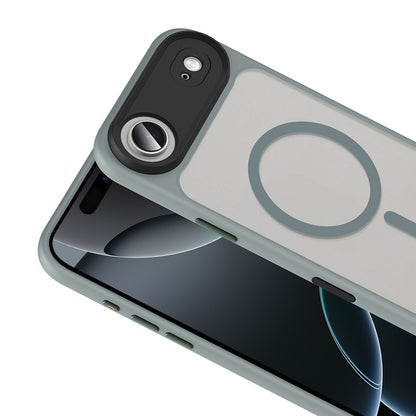 iPhone 17 Air Kılıf Mat Arka Yüzey Wireless Şarj Özellikli Zore Flet M-safe Kılıf