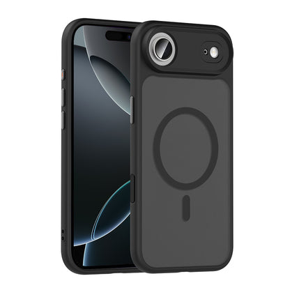 iPhone 17 Air Kılıf Mat Arka Yüzey Wireless Şarj Özellikli Zore Flet M-safe Kılıf