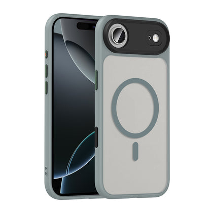 iPhone 17 Air Kılıf Mat Arka Yüzey Wireless Şarj Özellikli Zore Flet M-safe Kılıf