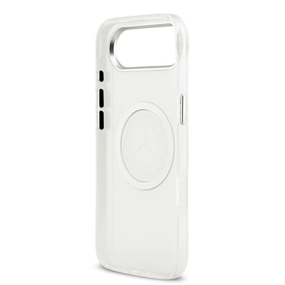 iPhone 17 Air Kılıf Mercedes Benz Orijinal Lisanslı M-safe Şarj Özellikli Buzlu PC Nostaljik Yıldız Dizayn Kılıf