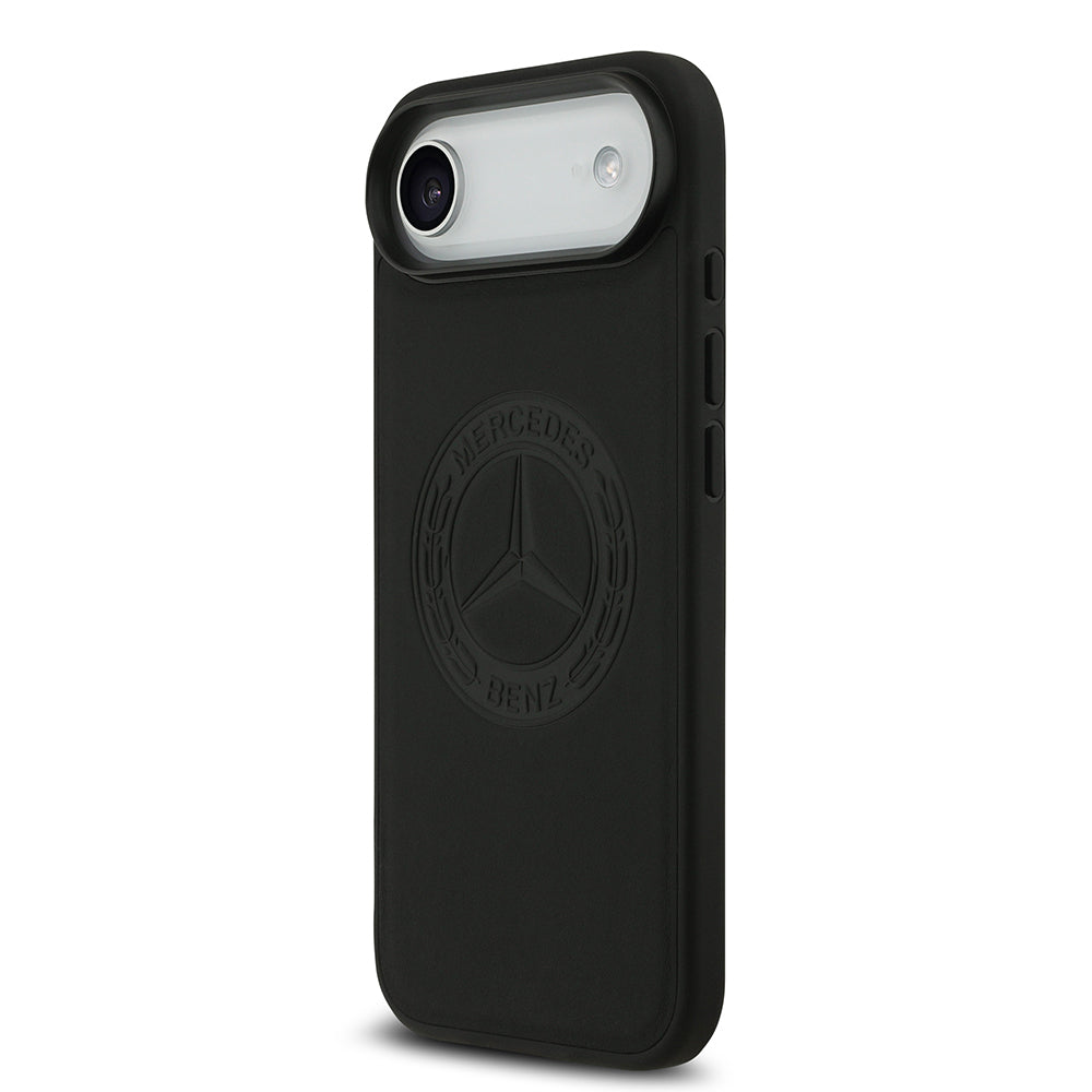 iPhone 17 Air Kılıf Mercedes Benz Orijinal Lisanslı M-safe Şarj Özellikli Hakiki Deri Nostaljik Yıldız Dizayn Kılıf