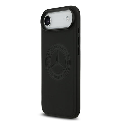 iPhone 17 Air Kılıf Mercedes Benz Orijinal Lisanslı M-safe Şarj Özellikli Hakiki Deri Nostaljik Yıldız Dizayn Kılıf