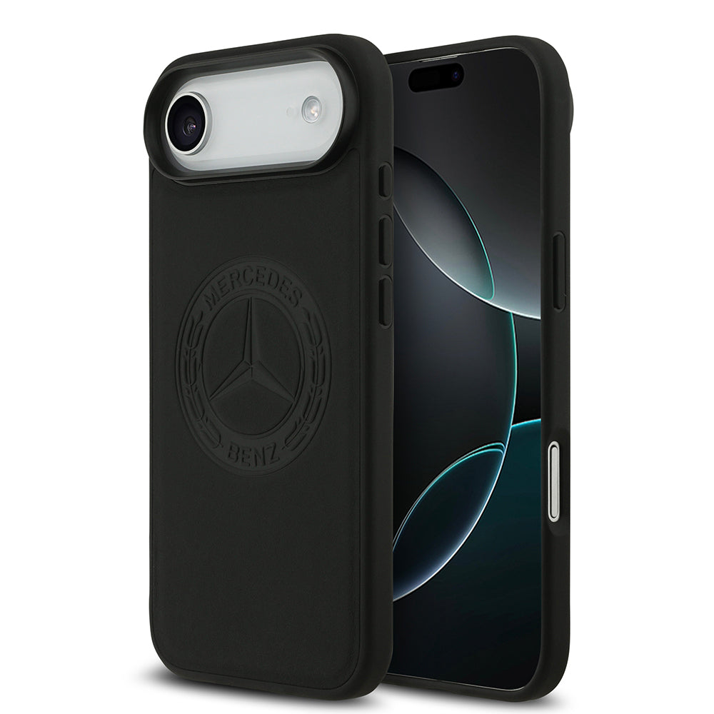 iPhone 17 Air Kılıf Mercedes Benz Orijinal Lisanslı M-safe Şarj Özellikli Hakiki Deri Nostaljik Yıldız Dizayn Kılıf
