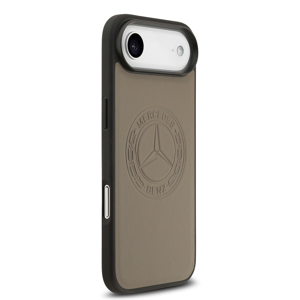 iPhone 17 Air Kılıf Mercedes Benz Orijinal Lisanslı M-safe Şarj Özellikli Hakiki Deri Nostaljik Yıldız Dizayn Kılıf