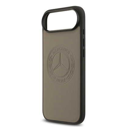 iPhone 17 Air Kılıf Mercedes Benz Orijinal Lisanslı M-safe Şarj Özellikli Hakiki Deri Nostaljik Yıldız Dizayn Kılıf