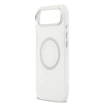 iPhone 17 Air Kılıf Mercedes Benz OrijinalLisanslı M-safe Şarj Özellikli Buzlu PC Nostaljik Yıldız Dizayn Kılıf