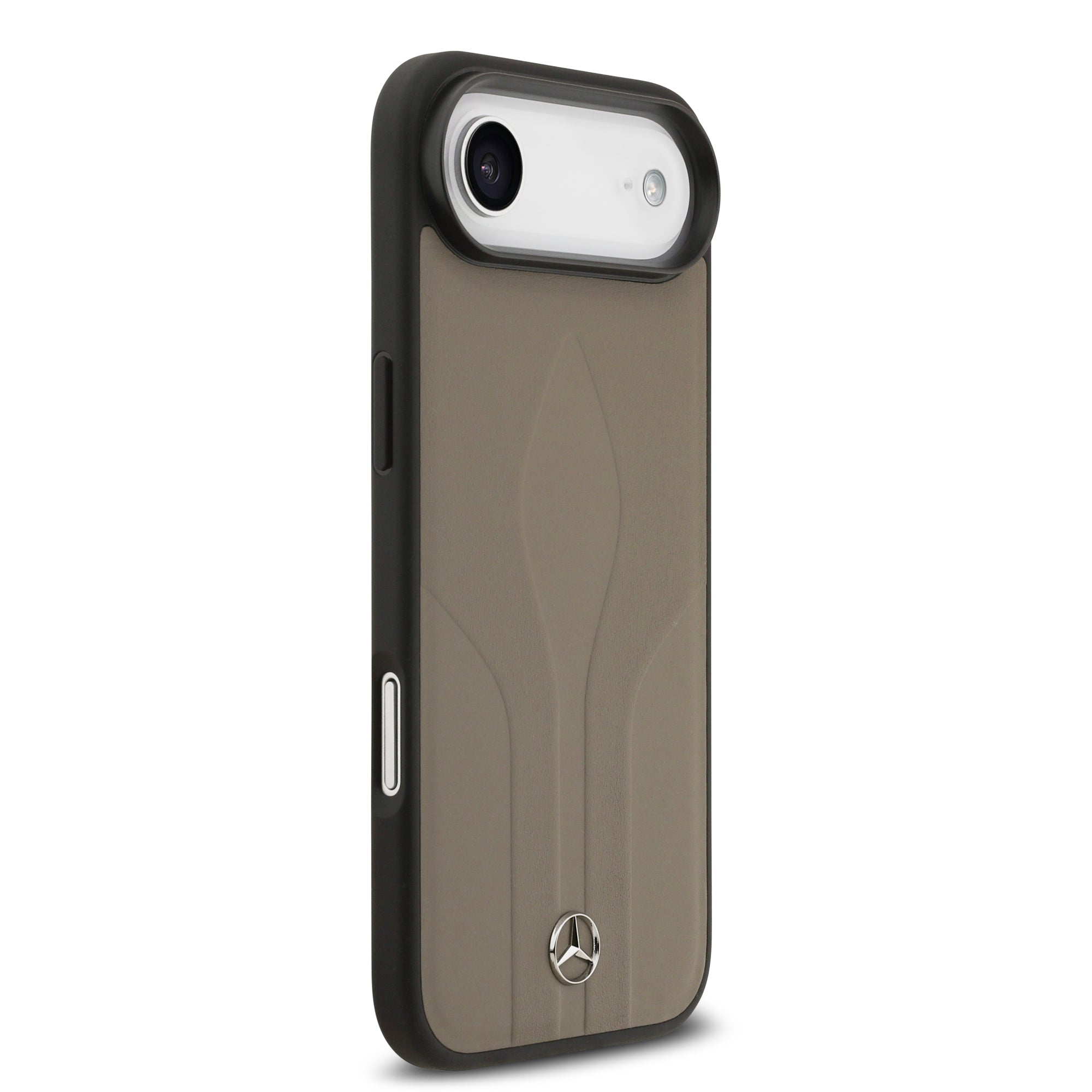 iPhone 17 Air Kılıf Mercedes Benz OrijinalLisanslı M-safe Şarj Özellikli Dokulu Desenli Deri Kılıf