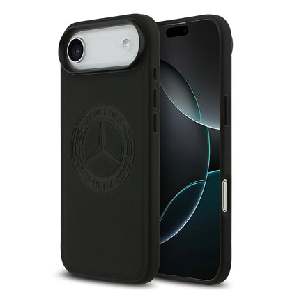 iPhone 17 Air Kılıf Mercedes Benz OrijinalLisanslı M-safe Şarj Özellikli Hakiki Deri Nostaljik Yıldız Dizayn Kılıf