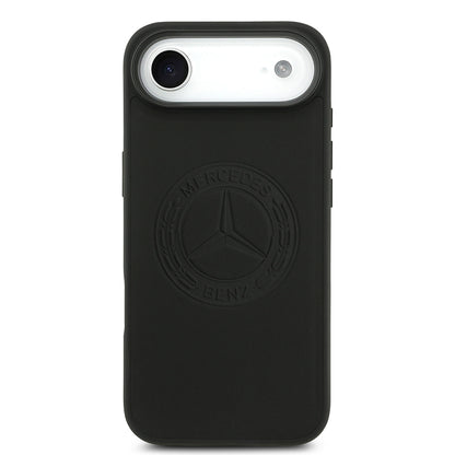 iPhone 17 Air Kılıf Mercedes Benz OrijinalLisanslı M-safe Şarj Özellikli Hakiki Deri Nostaljik Yıldız Dizayn Kılıf