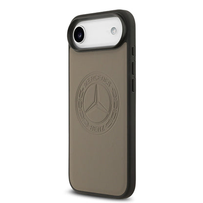 iPhone 17 Air Kılıf Mercedes Benz OrijinalLisanslı M-safe Şarj Özellikli Hakiki Deri Nostaljik Yıldız Dizayn Kılıf