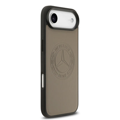 iPhone 17 Air Kılıf Mercedes Benz OrijinalLisanslı M-safe Şarj Özellikli Hakiki Deri Nostaljik Yıldız Dizayn Kılıf