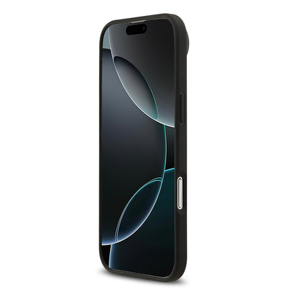 iPhone 17 Air Kılıf Mercedes Benz OrijinalLisanslı M-safe Şarj Özellikli Şeritli Yıldız Desenli Metal Logolu Deri Kılıf