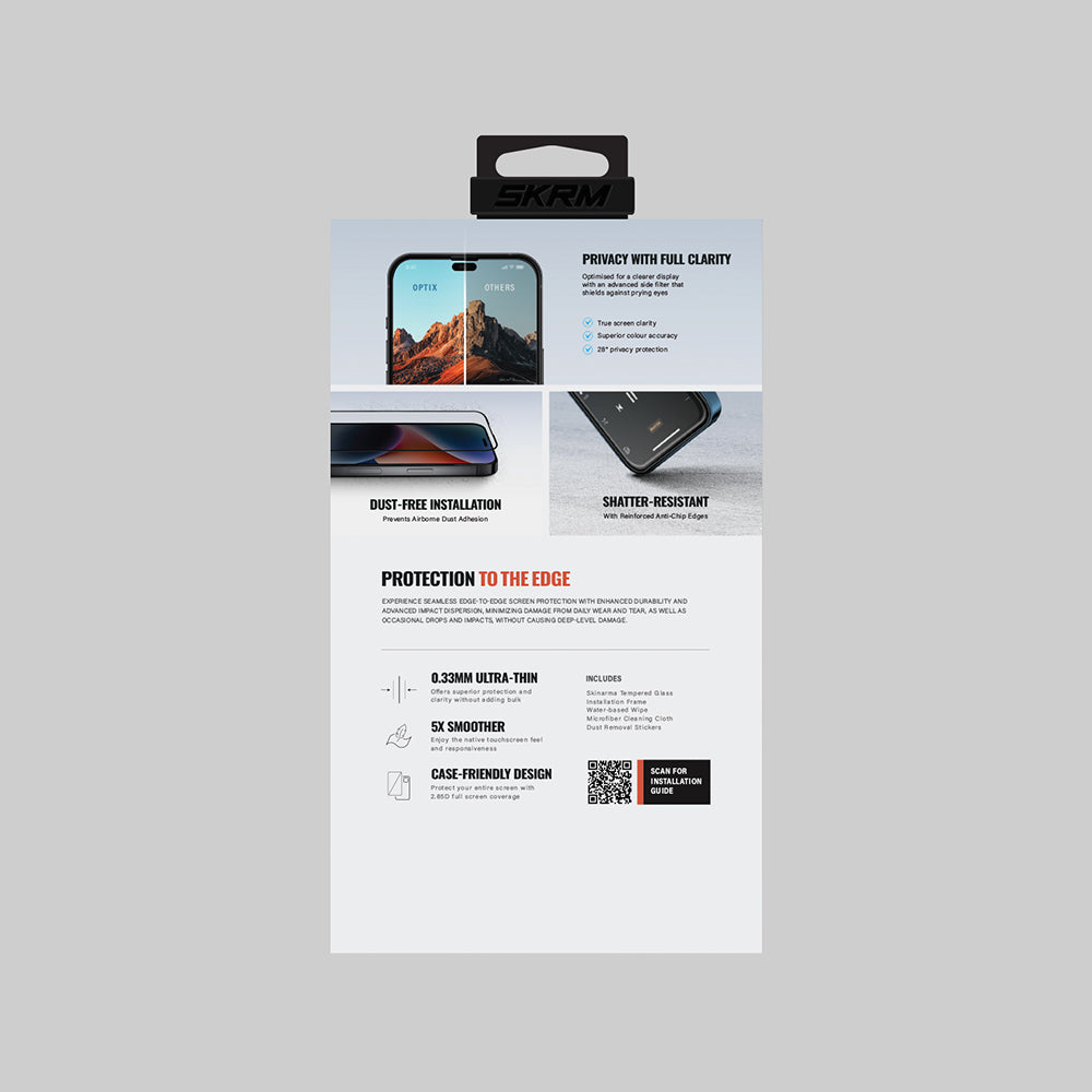 iPhone 17 Air Skinarma 0.33mm Antidust Privacy Cam Ekran Koruyucu