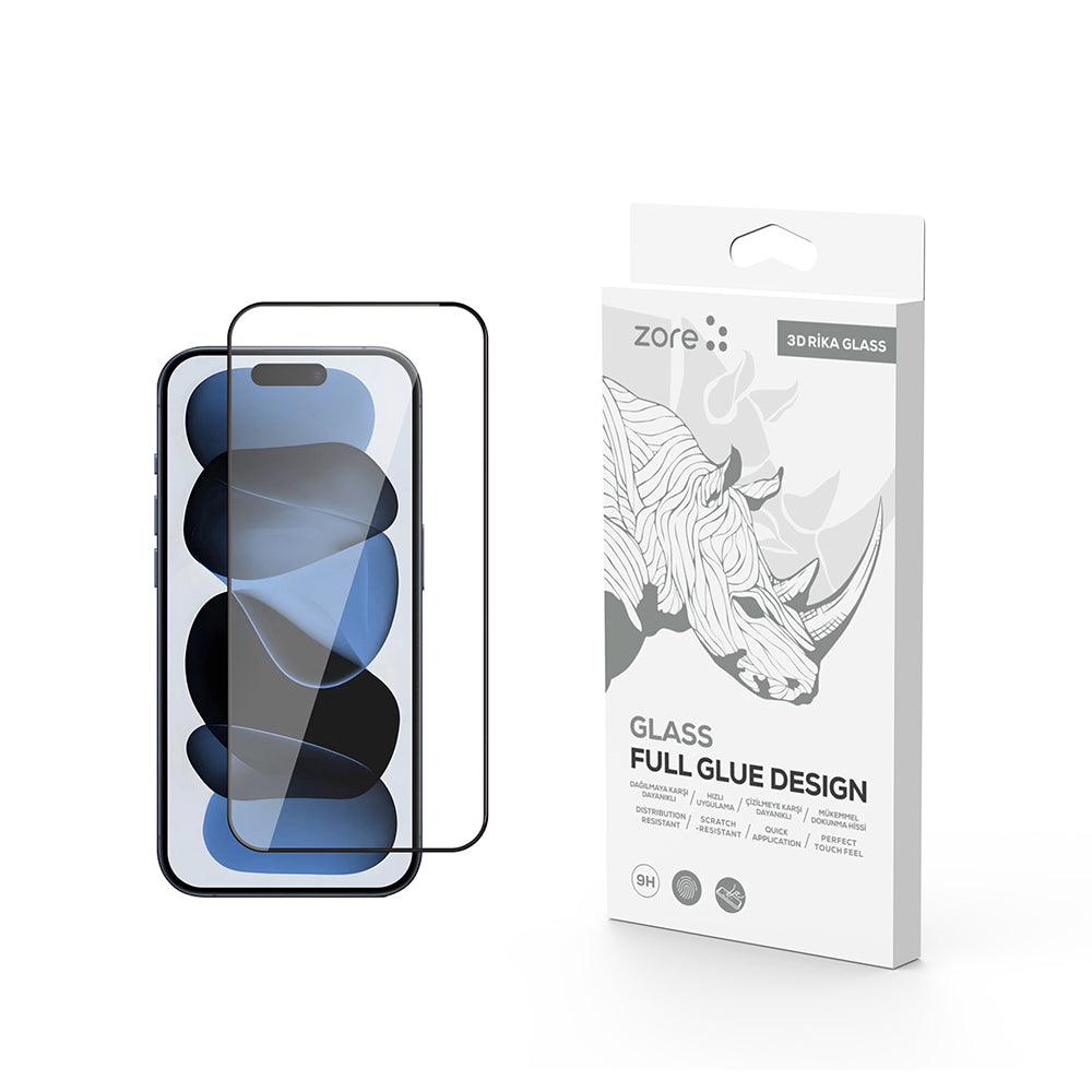 iPhone 17 Air Zore Rika Premium Temperli Cam Ekran Koruyucu