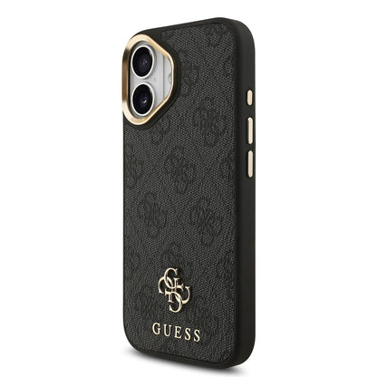 iPhone 17 Guess Orijinal Lisanslı 4G ve Yazı Logolu Kılıf + Ekran Koruyucu + Lens Koruyucu 3in1 Aksesuar Seti