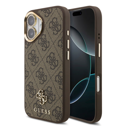 iPhone 17 Guess Orijinal Lisanslı 4G ve Yazı Logolu Kılıf + Ekran Koruyucu + Lens Koruyucu 3in1 Aksesuar Seti