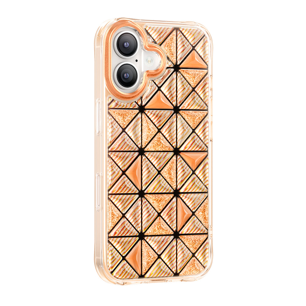 iPhone 17 Kılıf 3D Buz Blok Desenli Zore Paris Kairo TPU Kılıf