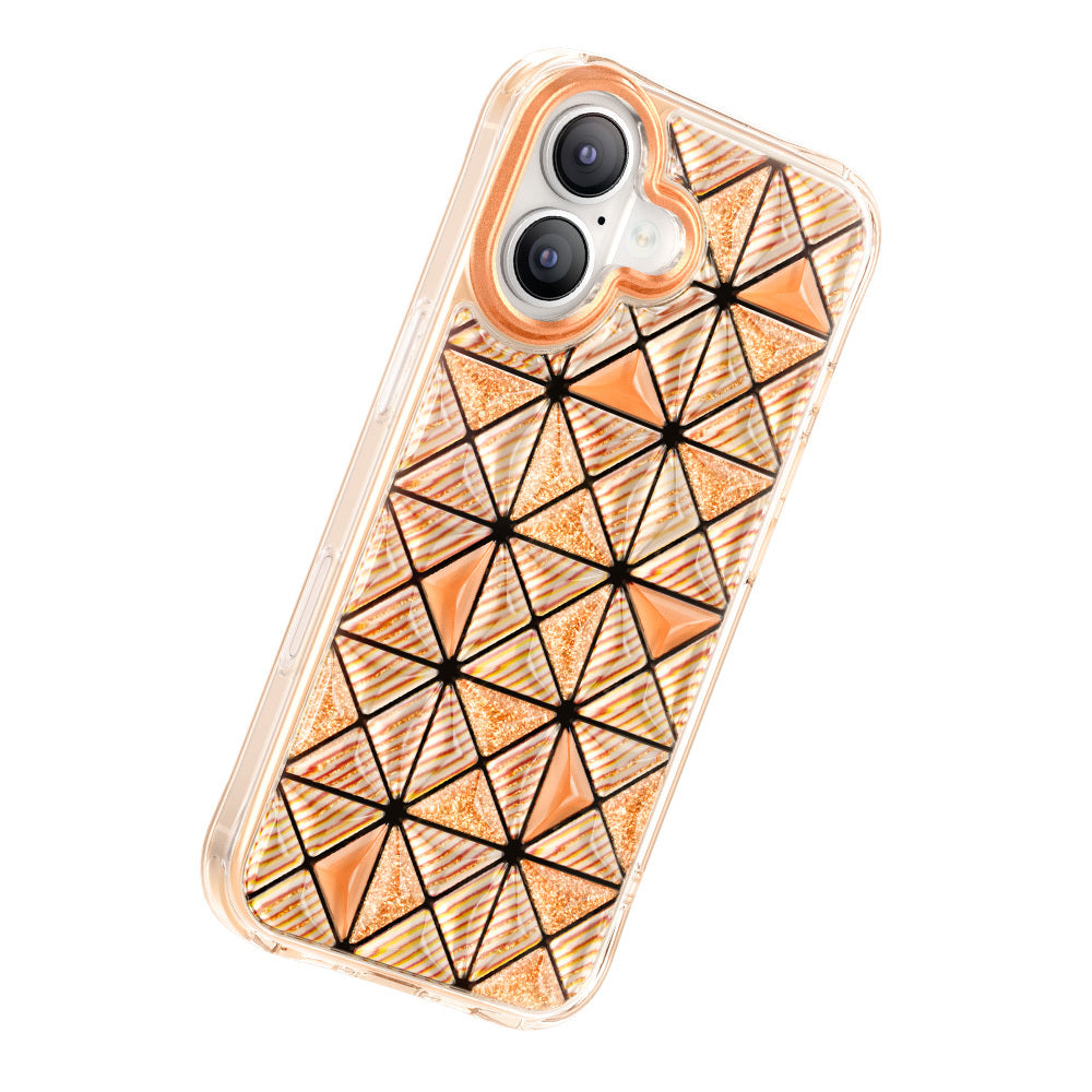 iPhone 17 Kılıf 3D Buz Blok Desenli Zore Paris Kairo TPU Kılıf