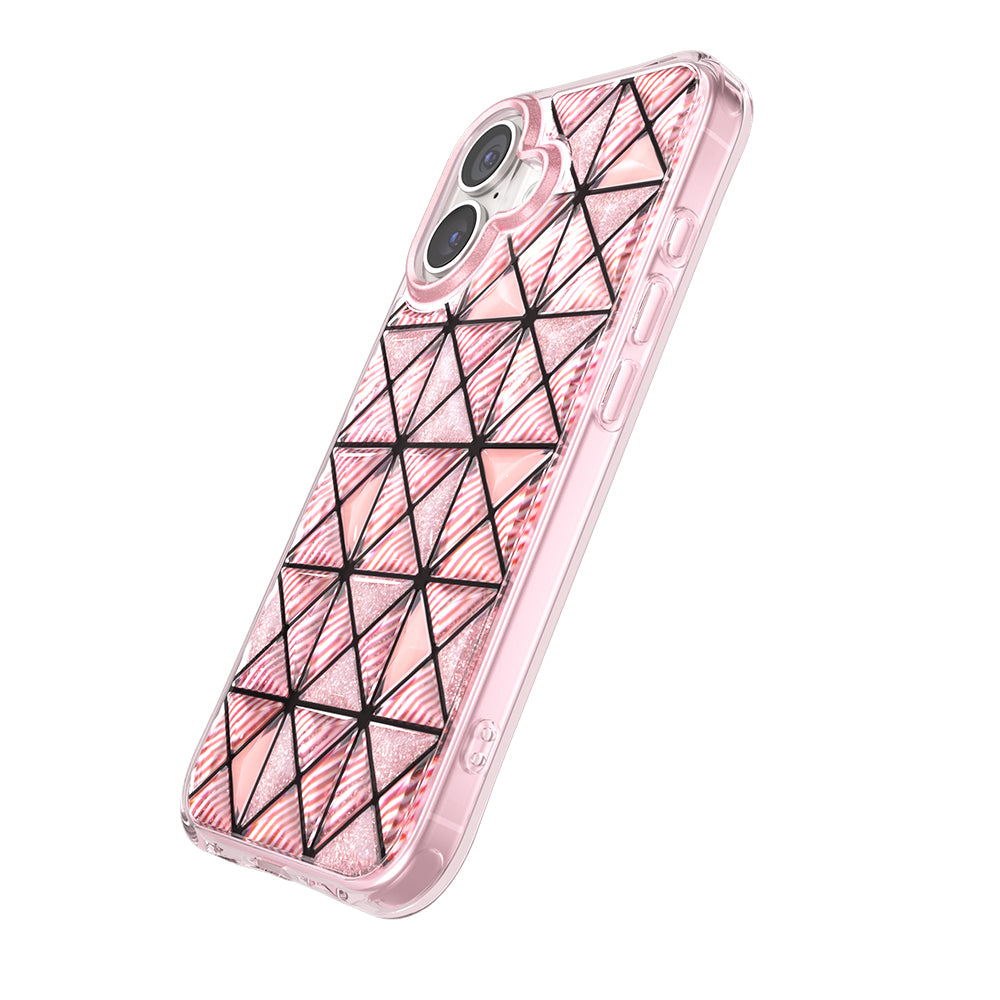 iPhone 17 Kılıf 3D Buz Blok Desenli Zore Paris Kairo TPU Kılıf