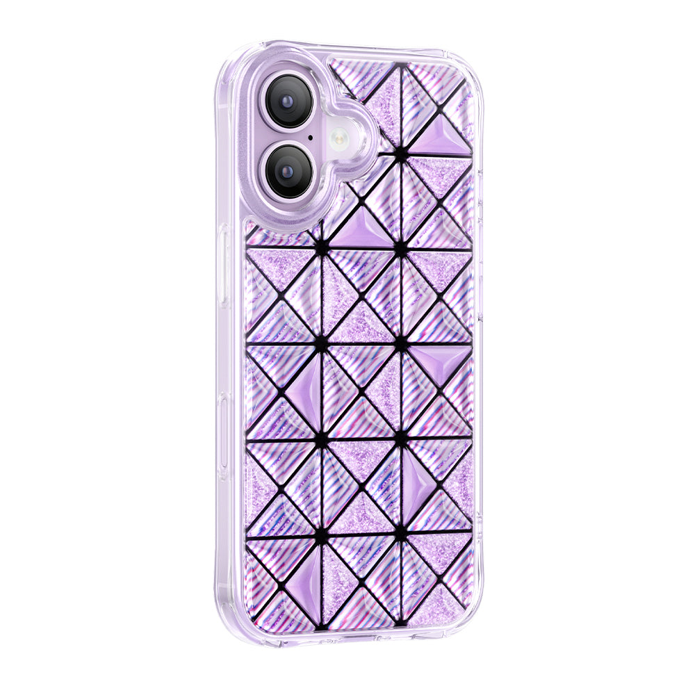 iPhone 17 Kılıf 3D Buz Blok Desenli Zore Paris Kairo TPU Kılıf