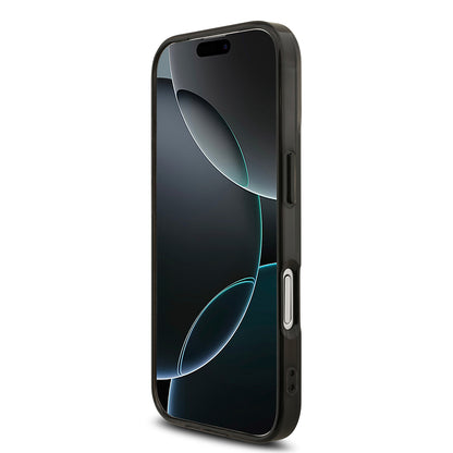 iPhone 17 Kılıf AMG Orijinal Lisanslı Çift Katmanlı Büyük Logolu Petek Desenli Kılıf