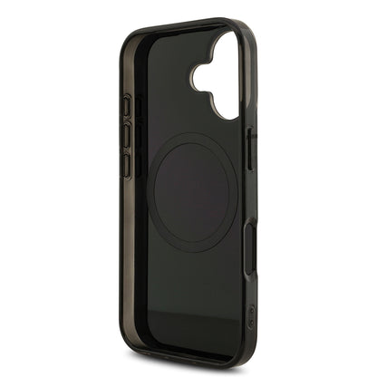 iPhone 17 Kılıf AMG Orijinal Lisanslı Çift Katmanlı Büyük Logolu Petek Desenli Kılıf