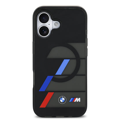 iPhone 17 Kılıf BMW Orijinal Lisanslı M-safe Şarj Özellikli IML Baskılı Üç Renkli M Dizayn Kılıf