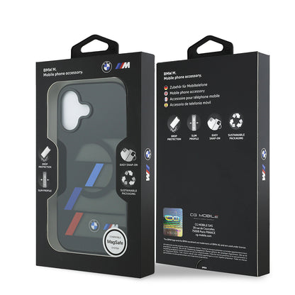 iPhone 17 Kılıf BMW Orijinal Lisanslı M-safe Şarj Özellikli IML Baskılı Üç Renkli M Dizayn Kılıf