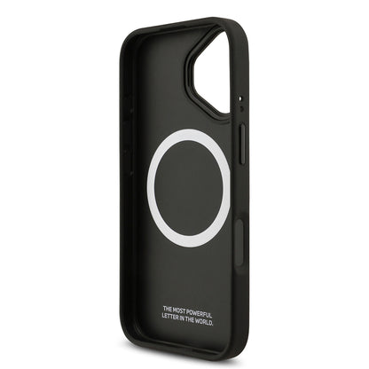 iPhone 17 Kılıf BMW Orijinal Lisanslı M-safe Şarj Özellikli Karbon Fiber Metal Logolu Kılıf